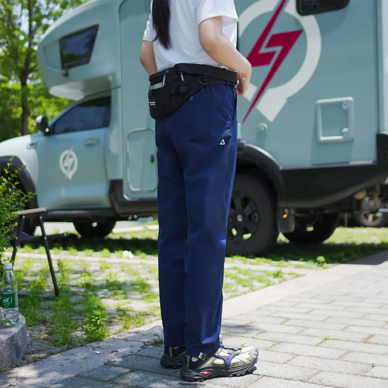 春夏の速乾性3つの防水性日本製カジュアルパンツ、軽くて涼しい、伸縮性ウエスト、小さな三角ロゴ、アメリカンアウトドア|undefined