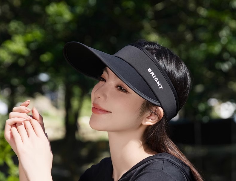 Visera de sol mujer ala ancha protección uv gorra deportiva_voghion.com