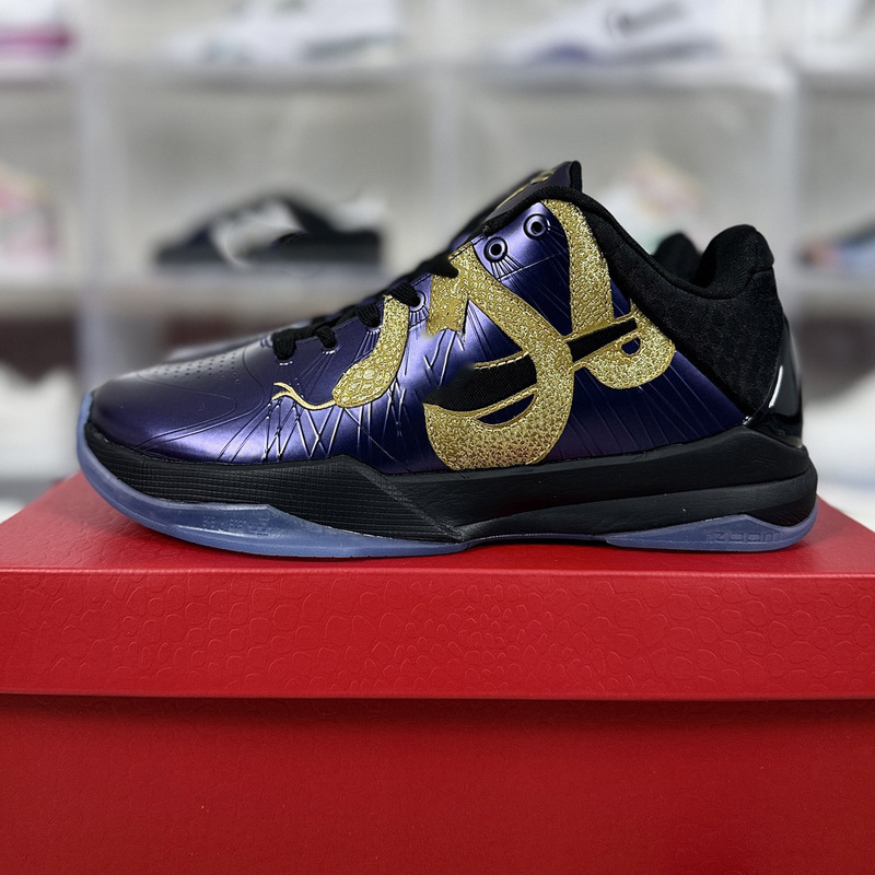 Pure Original Kobe5 Practical Basketball Shoes Kobe Bryant Fifth Generation Men's and Women's Cushioning Anti-Torsion Sports Shoes Lakers Clown Bruce Lee