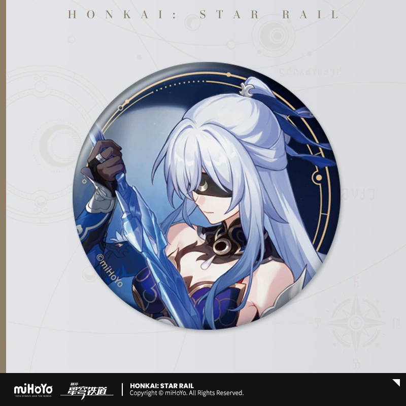Коллекционный значок (Honkai: Star Rail) — персонаж, цветной картон на подложке, одиночный