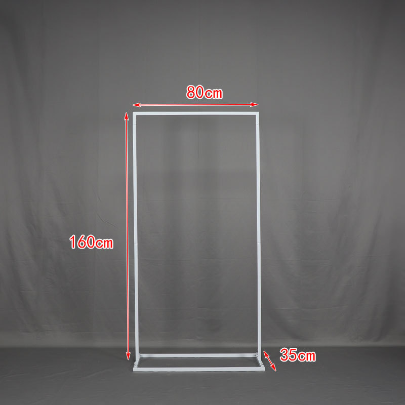 Señales de boda transfronterizas estantes de flores estantes de exhibición cuadrados arcos fiestas de cumpleaños fiestas de compromiso adornos tarjetas de bienvenida de hierro forjado