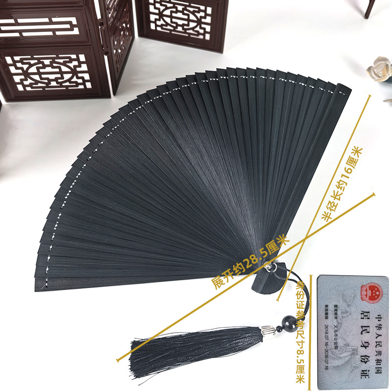 Ventilador antiguo ventilador plegable de verano chino chino cheongsam ventilador plegable de bambú artesanía ventilador pequeño ventilador de baile ventilador image 36