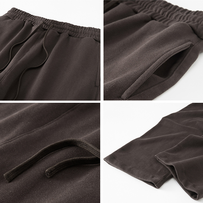 2026 primavera de hombre a medida 400G pantalones casuales de moda americana sueltos pantalones de hombre rectos fábricas simples image 3