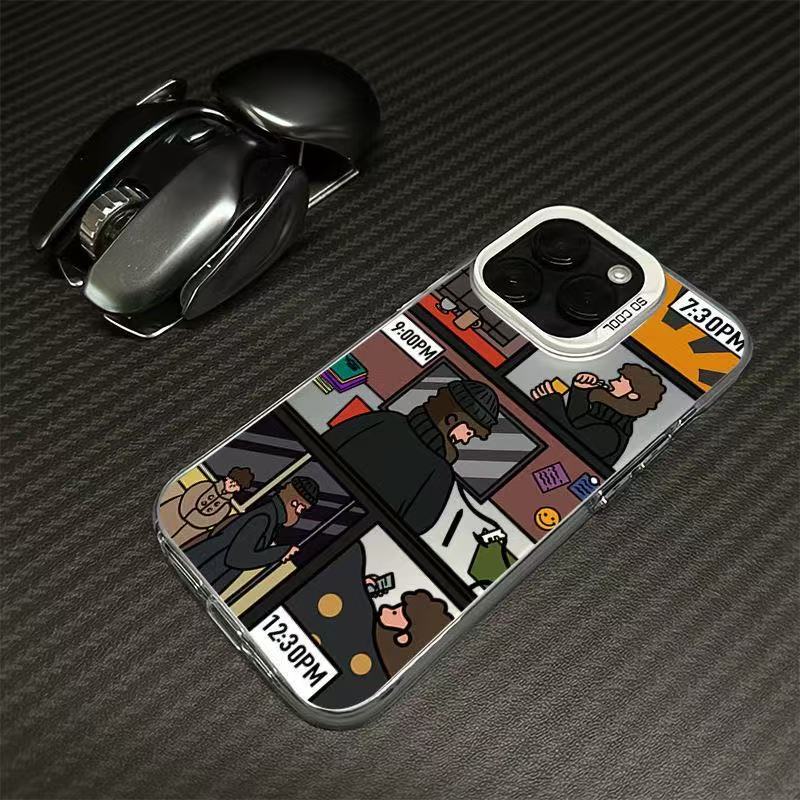 Los fragmentos de vida son adecuados para la carcasa del teléfono móvil Apple 16Promax, carcasa de gas personalizado iPhone15/14/13 Europa y América 12