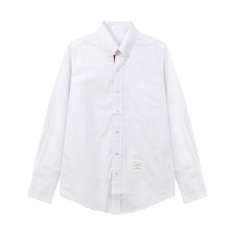 Wholesale TB JL shirt inner access control webbing in stock tide brand Oxford long sleeve white shirt casual shirt generation