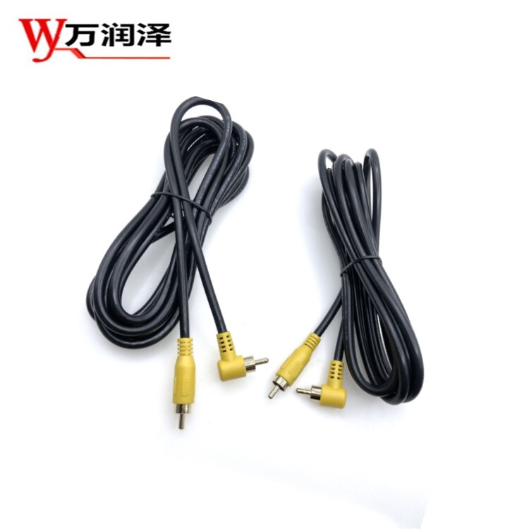 AV curved male head Lotus monitoring coaxial line RCA video cable av camera head cable machine Top plug CD TV cable AV curved male head Lotus monitoring coaxial line RCA video cable av camera head cable machine Top plug CD TV cable