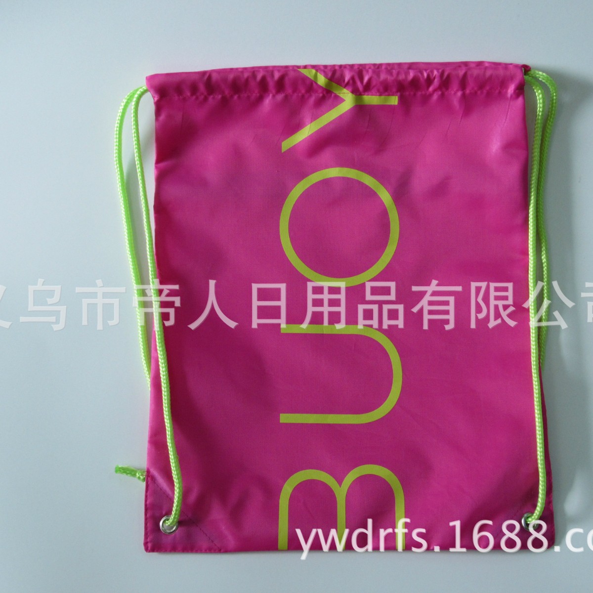 户外现货210D涤纶束口袋定防水抽绳双肩背包运动衣物赛事尼龙袋