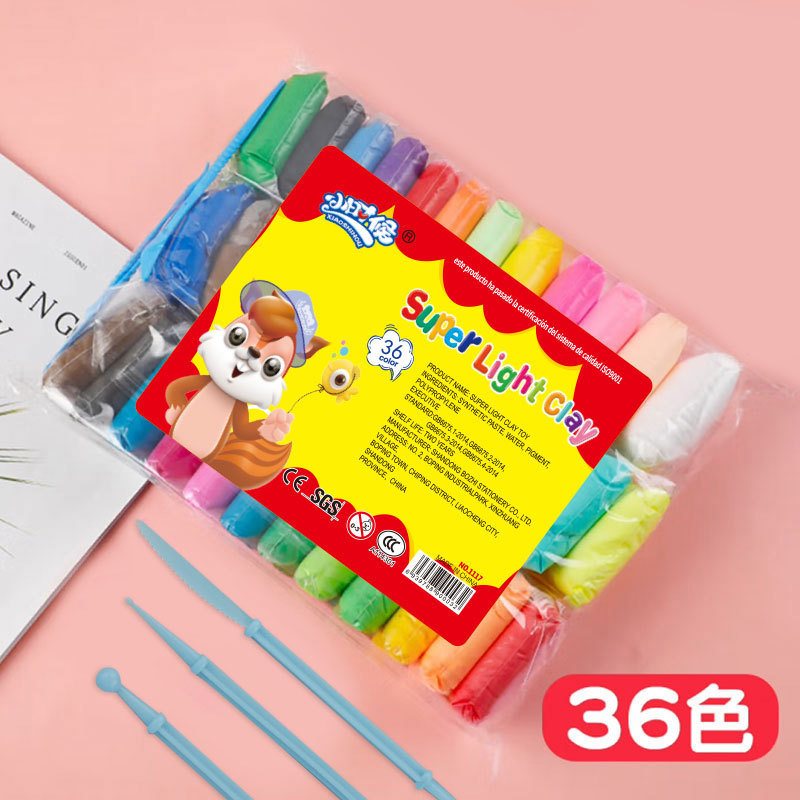 Fábrica mayorista de arcilla para niños DIY barro de color hecho a mano arcilla ultra ligera goma de barro espacio juego de juguetes