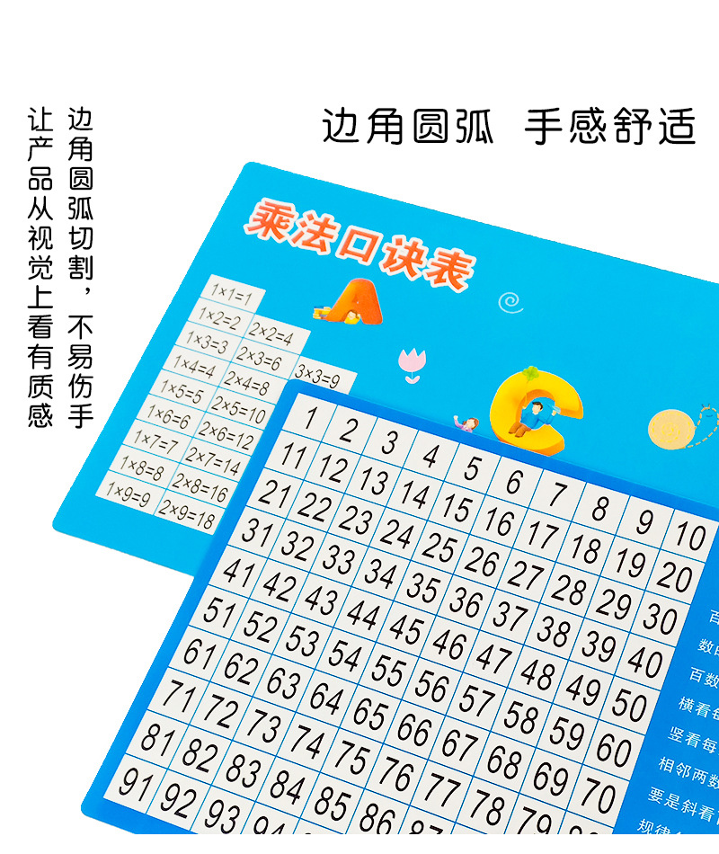 百数表一年级数字识知表百数图儿童幼儿1-100内认识数字数数卡片-阿里巴巴