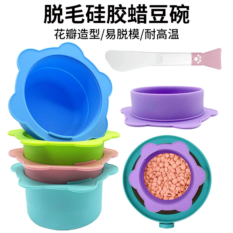 Силиконовая Складная маска Чаша для кондиционирования красоты Чаша для удаления волос машина для горячего воска силиконовый вкладыш термостойкий силиконовый плавильный воск Чаша