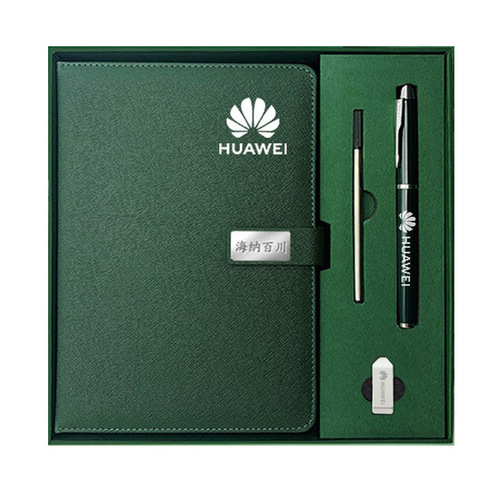 Customized High-Quality Notebook Set with Thick A5 Notebooks and Pen Gift Box Set for Clients