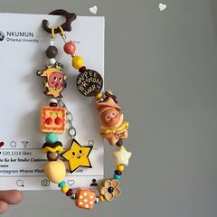 玛特星星人饼干星星人改娃萌粒可爱风卡通手机链包挂钥匙扣