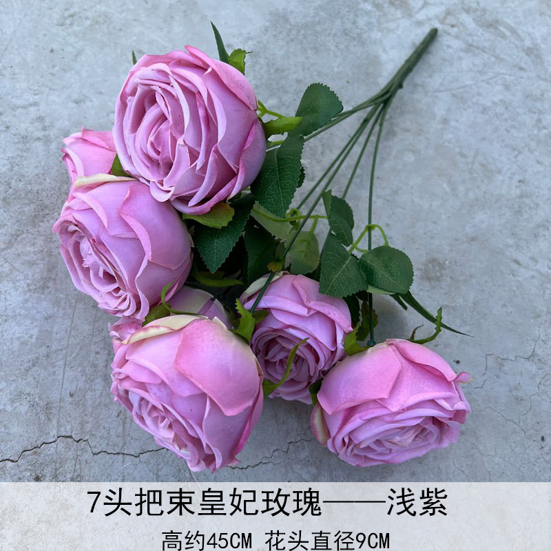 Artificial Rosa sola franela Rosa flor artificial boda decoración del hotel decoración del hogar arreglo de flores flor artificial Rose