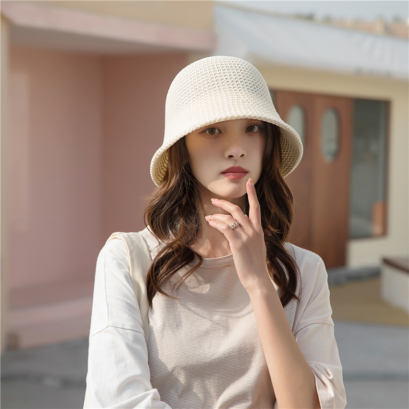 Femmes Style Simple Style Classique Couleur Unie Avant-toit Large Chapeau Seau display picture 2