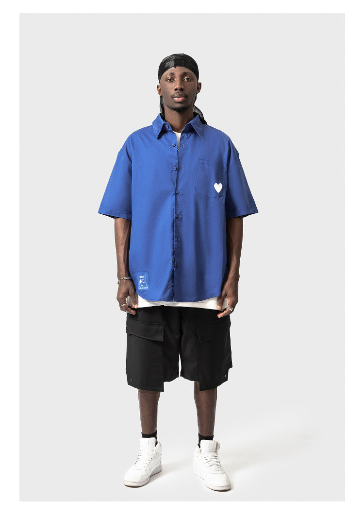 Versatile Unisex Short Sleeve Cotton Shirt - Image 2