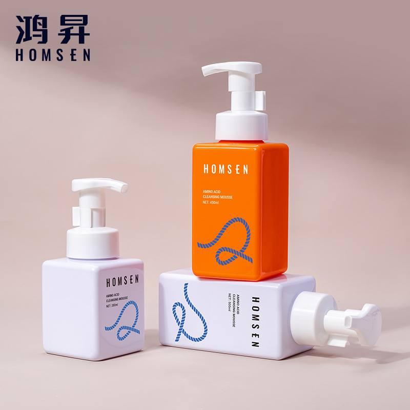 四方泡沫瓶450ML 300ML 200ML方形泡沫洗手液瓶 慕斯泡泡洗衣液瓶