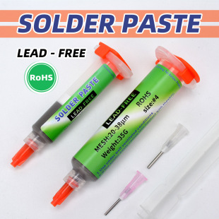 Low Temperature Environmentally Friendly Solder Paste Low Temperature Tin Paste Needle Tube Solder Paste Individually Packaged Push Rod Needle Solder Paste