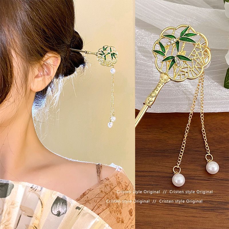 Pasos de estilo antiguo que se agitaban, pinzas de cabello para mujeres de alto nivel, pinzas de cabello para mujeres, nuevos cheongsam chinos, ropa de estilo chino, pinzas de cabello para cabello, toque de cabeza