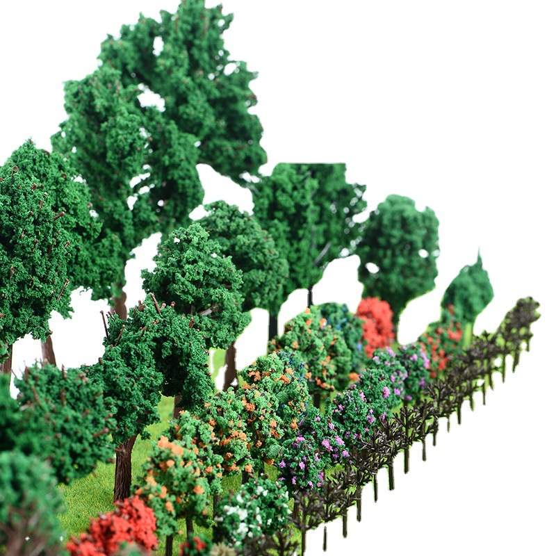 カニ王国建築模型材料風景模型ツリーDIYシーンミニチュア風景植物人工樹木セット