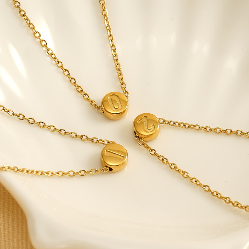 Collar con colgante digital minimalista cadena acero inoxidable_voghion.com