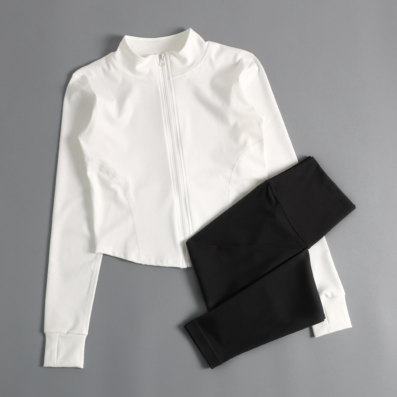 프로페셔널 러닝 스포츠 필라테스 요가 슈트 짐 재킷 여성 가을 ??겨울 타이트 속건성 상의 긴팔