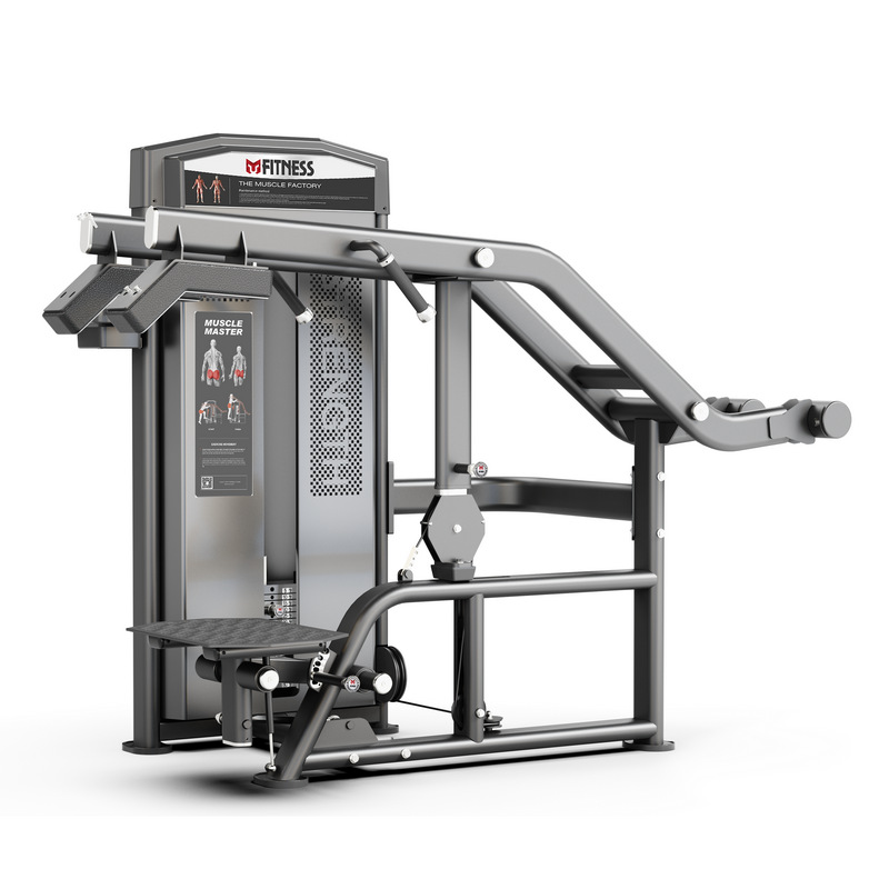 Equipos de gimnasio conjunto completo de entrenador de levantamiento de hombros de espalda de espalda, mariposa alta y baja máquina de tirón de asiento tipo empuje de pecho tirón de espalda equipo de fuerza