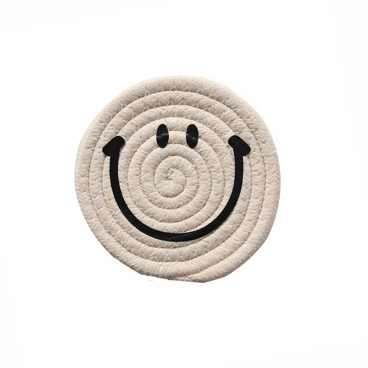 Coaster té posavasos ins estilo anti-escaldado estera de la olla cuerda de algodón tejida de aislamiento mantel estera del Tazón lindo mantel estera del aislamiento