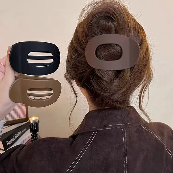Hair Clip Set, Non-Marking Matte Plastic Claw Clips for the Back of the Head, Shark Clips, Cross-Border Hair Accessories
