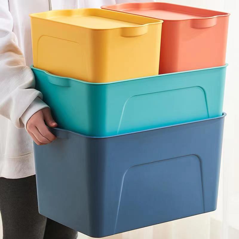 Thickened sundries finishing box toy books dustproof plastic storage box with lid office supplies cosmetics storage box Thickened sundries finishing box toy books dustproof plastic storage box with lid office supplies cosmetics storage box