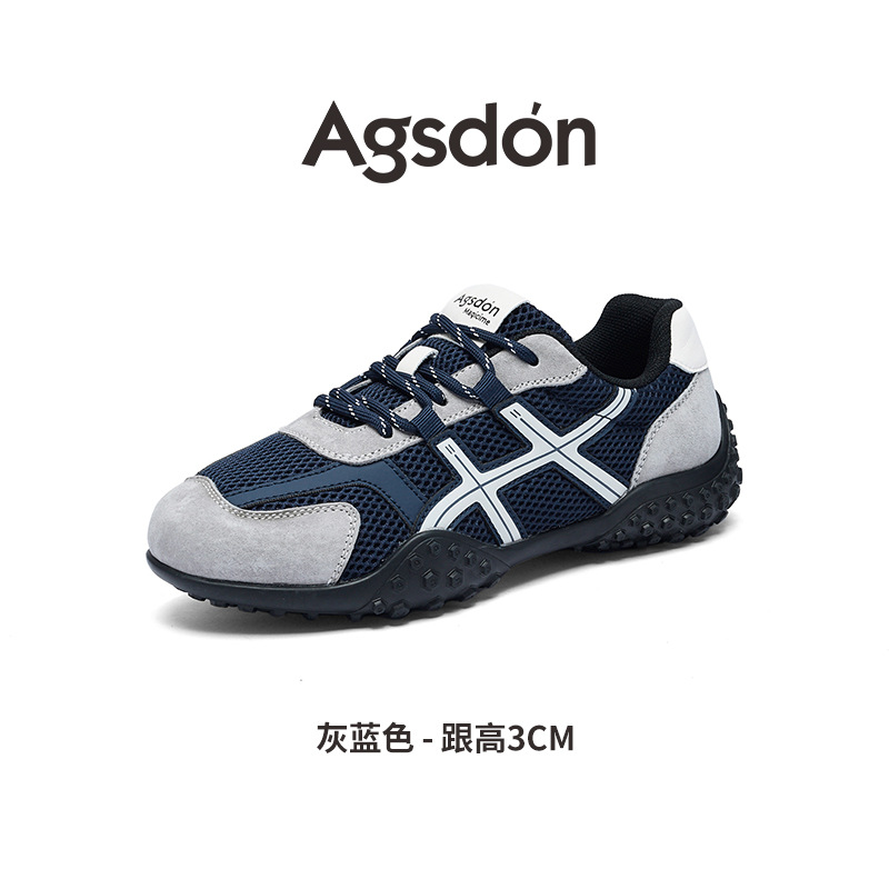 Augu Shi Dengde zapatos de entrenamiento para mujeres 2025, nuevo estilo de ballet retro de otoño, zapatos deportivos casuales de suela gruesa Agan