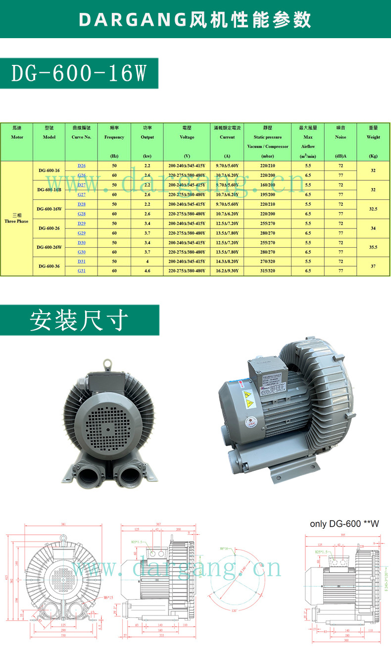 宿迁DG-400-46带UL认证鼓风机真空上料设备配套
