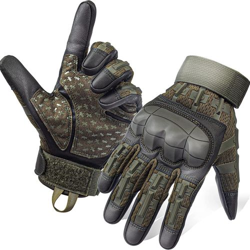Full-finger tactical gloves, touch screen, outdoor mountain climbing protection, anti-skid, motorcycle, motorcycle, training, combat, sweat-proof, military fans
