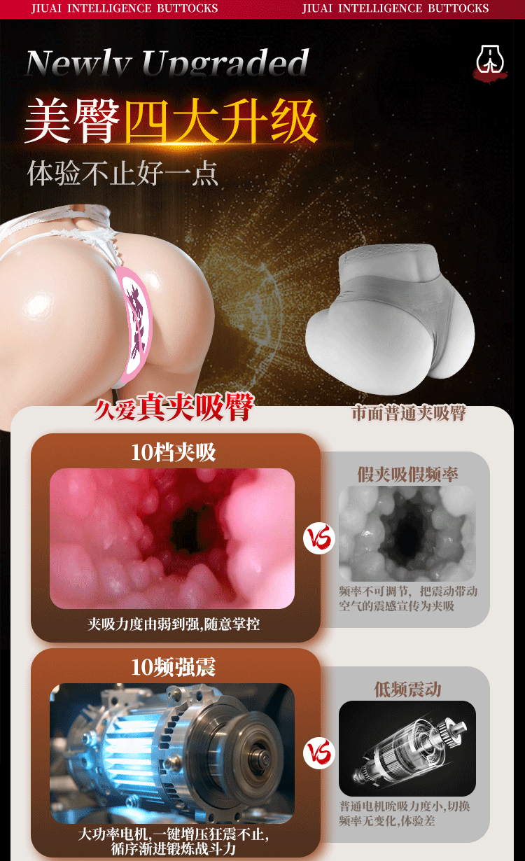 Jiuai Lower-Body TPE Masturbator with Suction Channel and Realistic Butt Mold — detail image 4