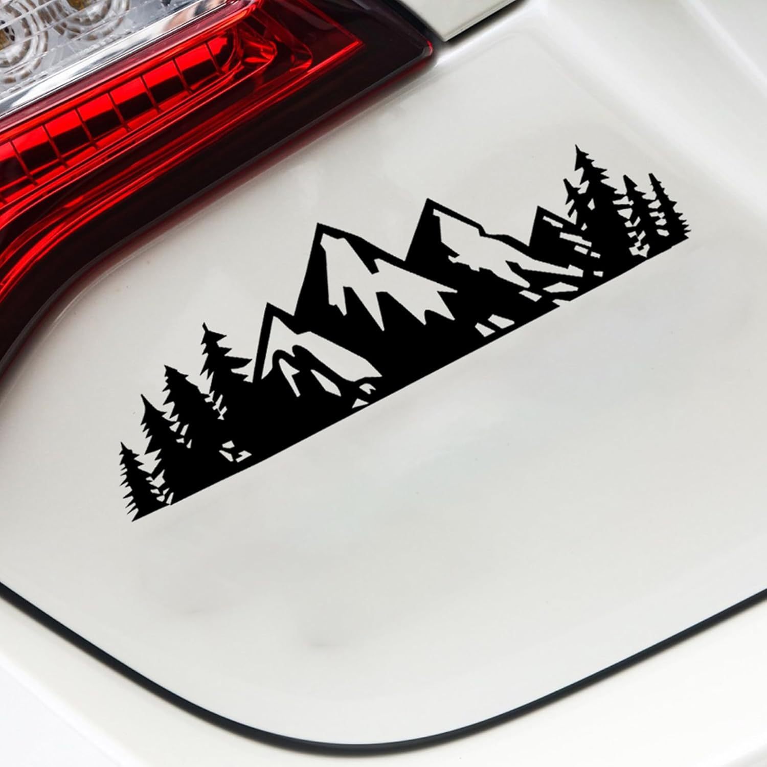 Fabricante de Amazon Snow Mountain Tree decal pegatinas de automóviles, talla pegatinas de automóviles impermeables personalizadas image 5