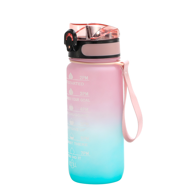 TRITAN taza de agua para niños de gran capacidad hervidor de agua resistente a caídas degradado de gran apariencia para mujeres de verano taza de bebida directa de fitness deportivo