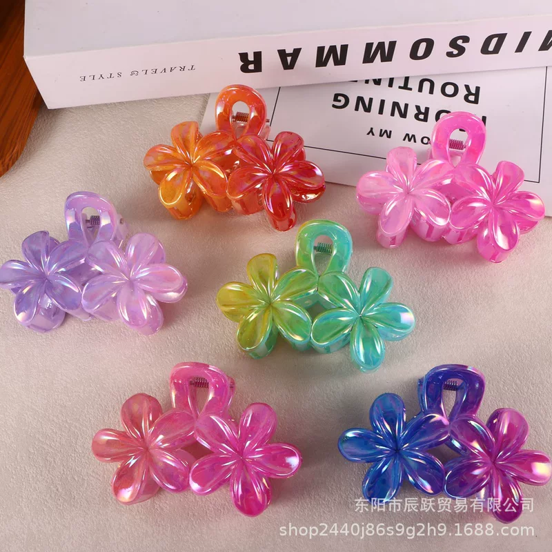 Милый крабовый значок, акула, заколка для волос, цветы, оптовая продажа
