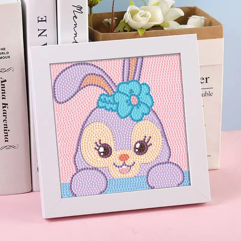 Diamante infantil DIY hecha a mano con material de marco paquete de dibujos animados Sanliou pegatinas de diamante regalo al por mayor pinturas de mampostería