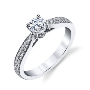 Platinum PT950 Four-claw 1 karat Diamond Ring Women's Cultivation Engagement Wedding Ring Laboratory 3050 Diamond Ring Wedding Ring