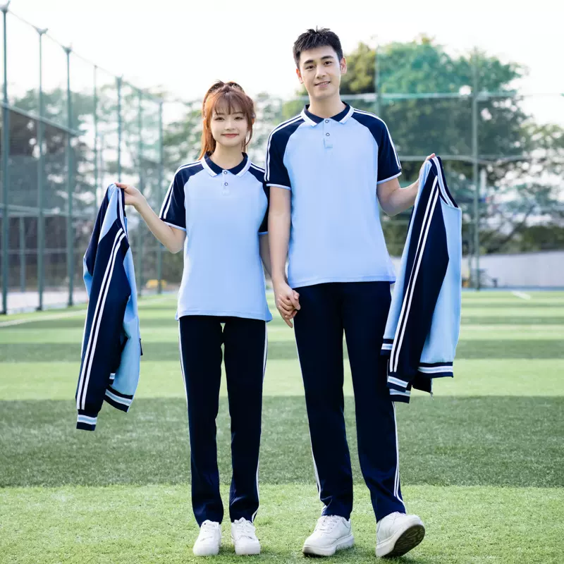 春季学生校服套装夏季初中运动学院风班服三件套高中生男女团体服