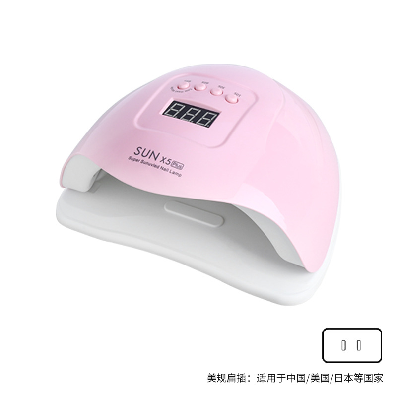 Transfronterizo sunx5plus máquina de tratamiento de luz de uñas luz de secado rápido 120w máquina de curado de uñas luz de uñas no mano negra