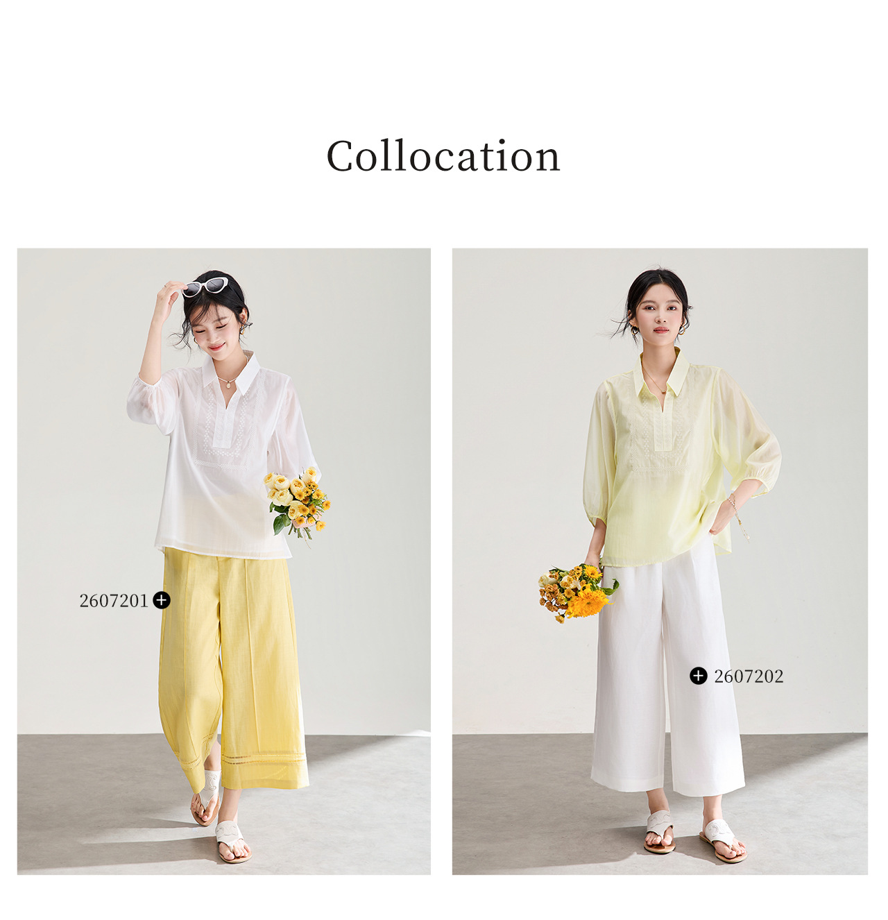 Áo sơ mi nữ tay lỡ thêu hoa tay chất liệu tencel cao cấp — màu trắng chi tiết 10