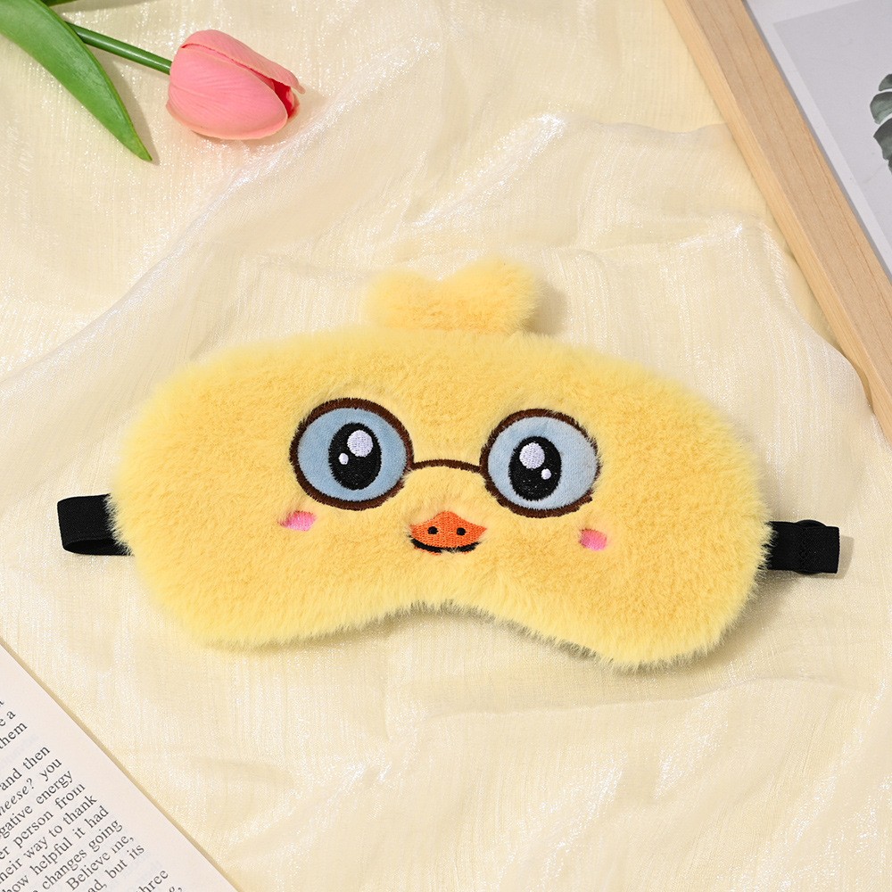 Transfronteriza nueva felpa de dibujos animados sueño bordado máscara de ojos sombreado lindo niños y niñas Hogar Universal en stock al por mayor