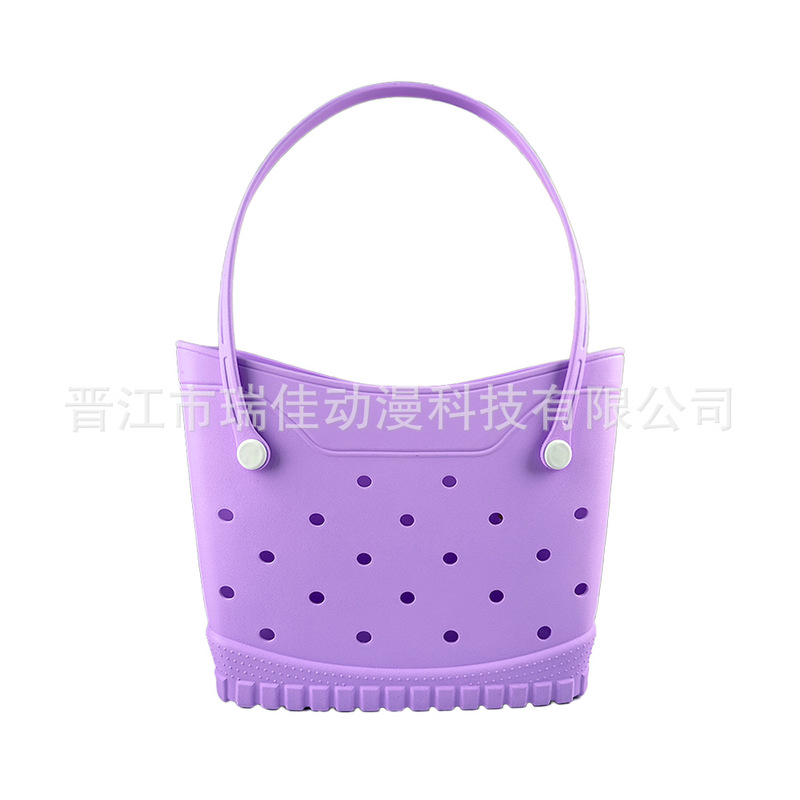 eva沙滩包欧美户外手提包可diy饰品配饰韩系大容量简约时尚洞洞包|undefined