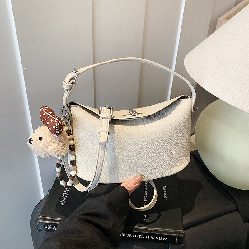 2026 Spring New Korean Style Fresh and Simple Fashionable Solid Color Handbag Elegant Casual Crossbody Women's Bag