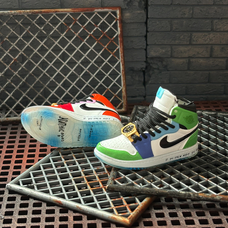 Wholesale Trendy Brand Personalized Basketball Shoes Aj1 Small Shoe Model Ornaments Crystal Transparent Sole Mini Shoe Wall Decoration Wholesale Trendy Brand Personalized Basketball Shoes Aj1 Small Shoe Model Ornaments Crystal Transparent Sole Mini Shoe Wall Decoration