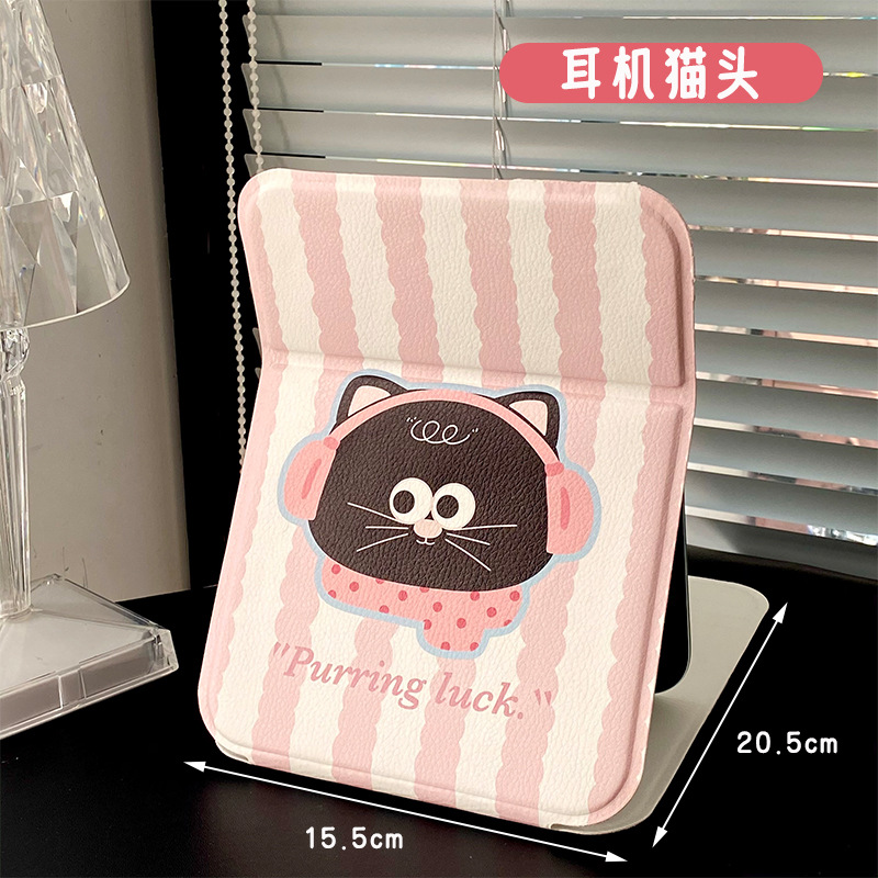 헤드폰 고양이 머리