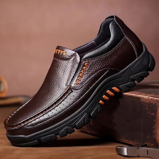 W 51661 Men's Leather Casual Shoes �̄�ƤЬ ���R�d�羳�W����