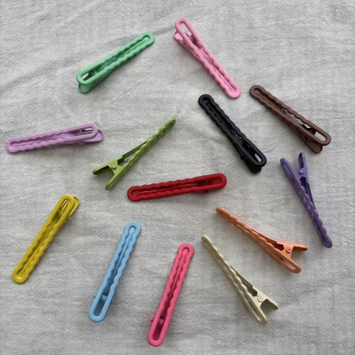 6cm Duckbill DIY Handmade Wave Clip, Hairpin For Bangs, Straight Clip That Doesn't Damage Or Hair Roots_voghion.com