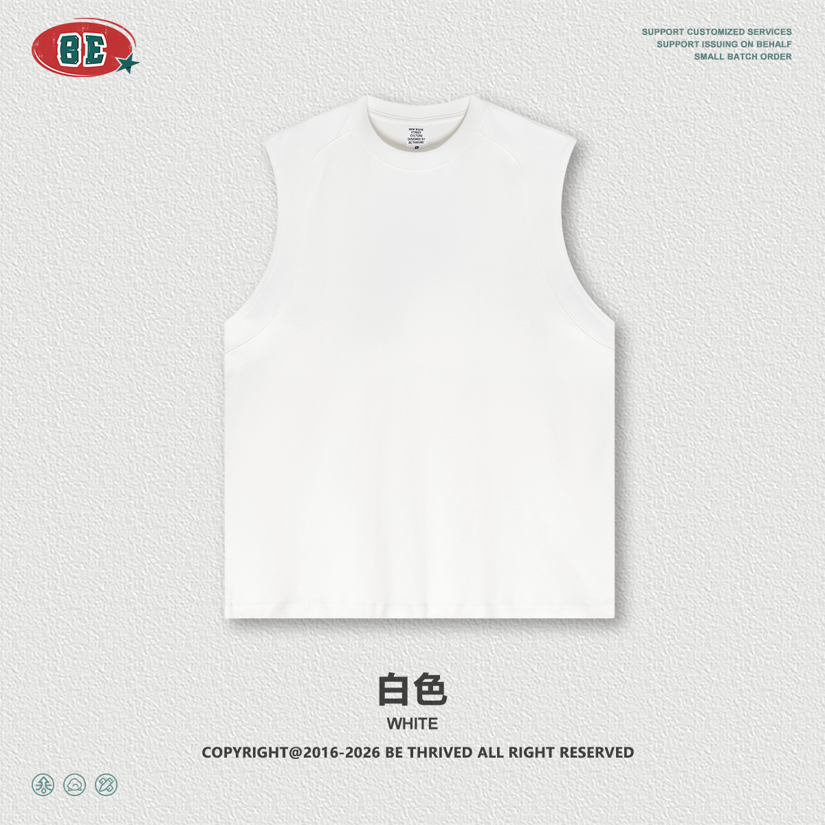 Be Hombres| 2026 verano nuevo producto Lysel estructura fría empalme chaleco sin mangas suelto chaqueta deportiva para hombres
