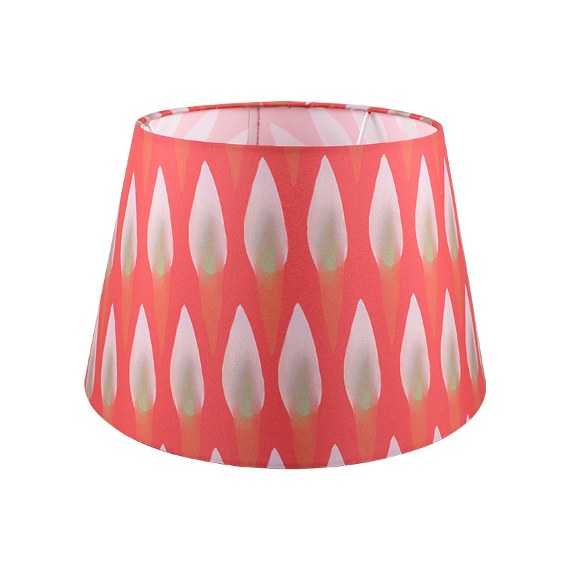 Fábrica al por mayor transfronteriza impresión plana pantalla de tela lámpara de pie lámpara de mesa lámpara de pantalla creativa personalizada